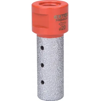 Vrták Diamantový brusný kotouč Extol Premium 8801857, O 20 mm, závit M14