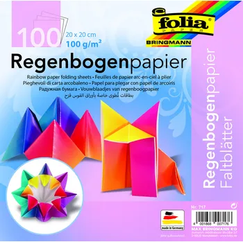 Origami papír duhový - 20 x 20 cm - 100 archů