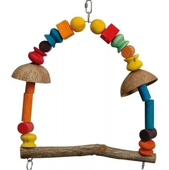 Hračka pro ptáka Hračka pták barevná, houpačka Arcade Quapas! 41x10x38cm