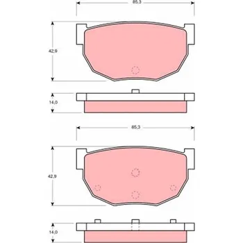 Brzdová destička Sada brzdových destiček, kotoučová brzda LUCAS GDB306