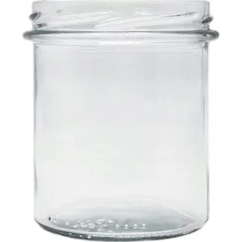 Sklenice Zavařovací Sklenice 350 ml fi 82 na medové džemy sklo bezbarvá