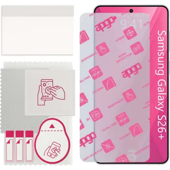 Pouzdro na mobilní telefon Hybridní Sklo pro Samsung Galaxy S26+ Plus, alternativa tvrzeného skla, flexibilní