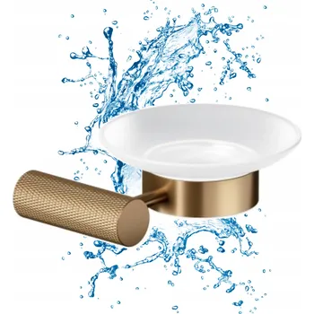 Mýdlenka Nástěnná miska na mýdlo Cersanit Mýdlenka oranžové sklo