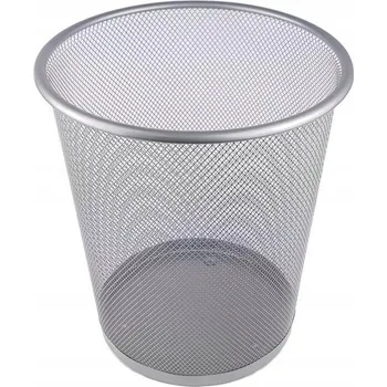 Odpadkový koš Odpadkový koš kovový Natuna 10 l stříbrný