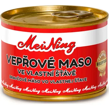 paštika a pomazánka CZ distribuce Mei Ning vepřové maso ve vlastní šťávě 180 g