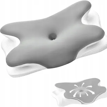 Polštář ORTOPEDICKÝ POLŠTÁŘ PRO SPANÍ NA BOKU A ZÁDECH, PROFILOVANÝ, Z PAMĚŤOVÉ PĚNY