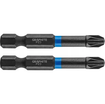 Bit Rázové bity PZ3 x 50 mm 2 ks GRAPHITE 56H523