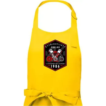 Kuchyňská zástěra Čtyřicetiletý poklad z původních dílů 1986 - Pánská zástěra na vaření - Univerzální velikost ( Žlutá )