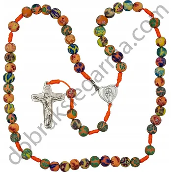 Růženec Růženec Fimo z Medžugorje – oranžové provedení