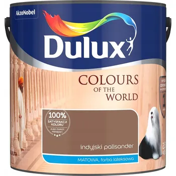 barva na zeď Dulux Latexová Barva na zeď 2,5 l, matná, indický palisandr