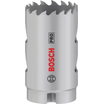 Pilová děrovka Vrtací korunka - děrovka na měkké dřevo, sádrokarton, plasty, kovové trubky a neželezné kovy Bosch PRO Multi Material - 32x44mm, 8% kobaltu, rychlořezná ocel, beznástrojový upínací systém Power Change Plus (2608901502)
