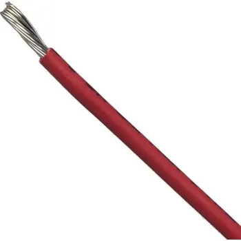 Flexibilní kabel EcoWire 2,1mm - 0,5m, červený, Alpha Wire