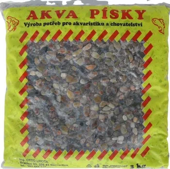 Podestýlka pro terarijní zvíře Písek akvarijní Akva č.10 - přírodní 3 kg 4 - 6 mm