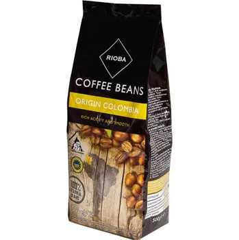 Káva CZ distribuce RIOBA Columbia 100% Arabica káva zrno 500 g