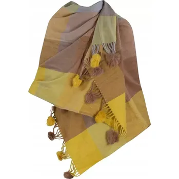 Šála Agrafka šála béžová 200 cm - dámská