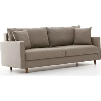 Pohovka Třímístná rozkládací pohovka Eva 210 cm béžová