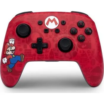Obal na herní konzoli PowerA Enhanced Nabíjecí bezdrátový herní ovladač pro Nintendo Switch - Super Mario Here We Go - VÝPRODEJ