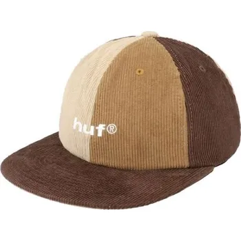 Kšiltovka KŠILTOVKA HUF 98 MIX CORDUROY 6 PANEL - hnědá + při osobním odběru 750 Kč