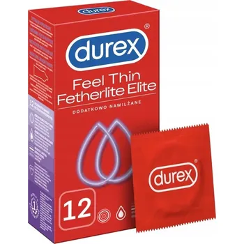 Kondomy DUREX FETHERLITE ELITE extra zvlhčené tenké 12 ks