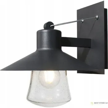 Nástěnné svítidlo VENKOVNÍ NÁSTĚNNÁ LAMPA RETRO LEILA IP44 ČERNÁ E27