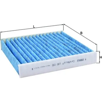 Kabinový filtr Kabinový (pylový) filtr MAHLE LAO 155