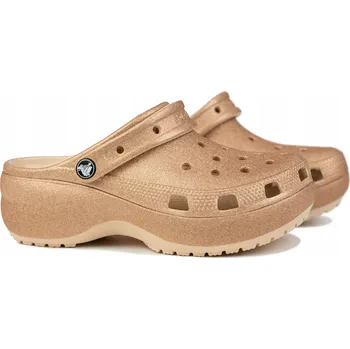 Dámské pantofle Crocs dámské nazouváky CLASSIC PLATFORM GLITTER, velikost 39,5