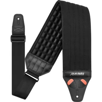 Amumu AirCell Bass Strap Black Extra Long + prodloužená záruka 3 roky