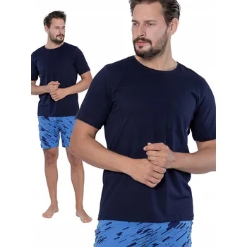 Pánské pyžamo M-Max pánské pyžamo Egon 1686/2 krátký rukáv, velikost M