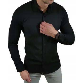 Pánská košile EGO MAN pánská košile casual s dlouhým rukávem slim bavlna velikost 5XL