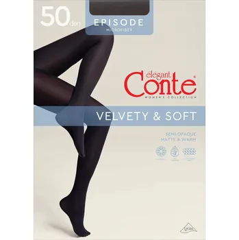 Dámské oblečení Punčocháče hladké Conte Elegant Episode 50den černé Nero velikost 2