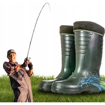 Pánské holínky Holínky Zateplené pěnové gumáky Lemigo Grenlander 862 - zelené 42