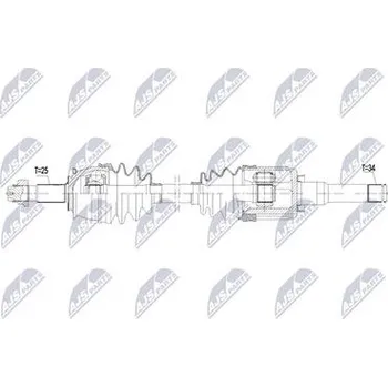 Poloosa kola Hnací hřídel - poloosa NTY NPW-PL-185