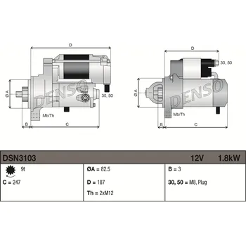 Startér Startér DENSO DSN3103