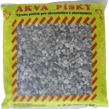 Podestýlka pro terarijní zvíře Písek akvarijní Akva č.6 - béžový 3 kg 4 - 6 mm