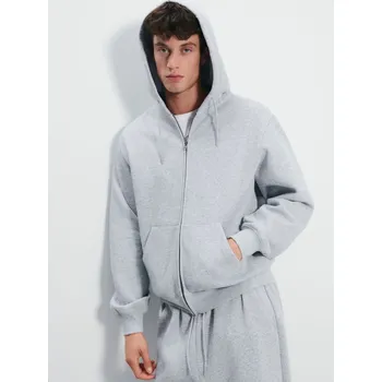 Pánská móda Mikina na zip s kapucí - XS - House - šedá - 632IJ-85M