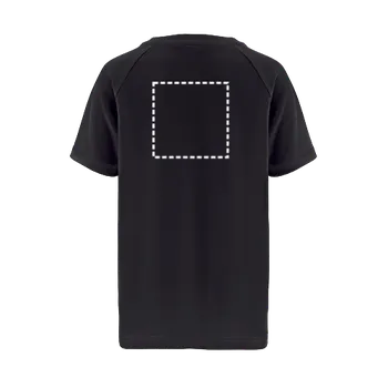 Dívčí tričko THC MOVE KIDS. Technické polyesterové tričko s krátkým rukávem pro děti 150 Zadní část, 200 x 200 Digitální Transfer, 13 barvy