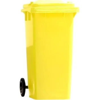 Odpadkový koš Nádoba, odpadkový koš, kontejner plastový Mirpol 240l žlutý