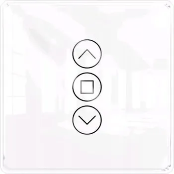 IP kamera Dotykový ovladač rolet, žaluzií a vrat, bílý MOES TUYA Zigbee.