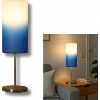 Lampička Lampa Stołowa Niebieska Eglo TROY BLUE Do Obýváku Ložnice Kanceláře Pracovny