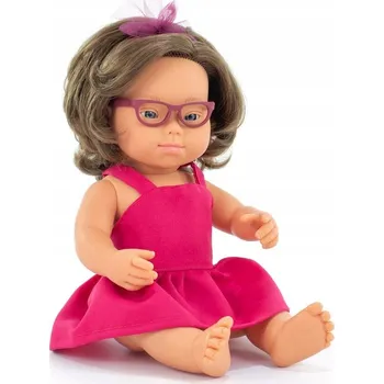 Panenka Panenka holčička Miniland My Friends&Me Evropanka DS s brýlemi 38 Cm