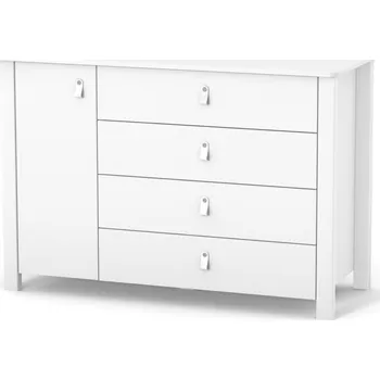 Komoda Skříň Gekko Zukko 120 x 85,6 x 50 cm bílá