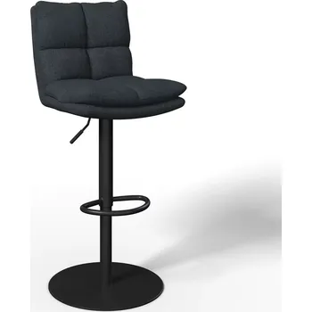 Barová židle Černá barová židle Frieda 47 x 87-107 x 49 100% polyester, kov