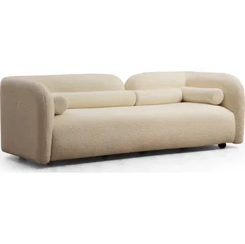 Třímístná pohovka Victoria 228 cm boucle krémová