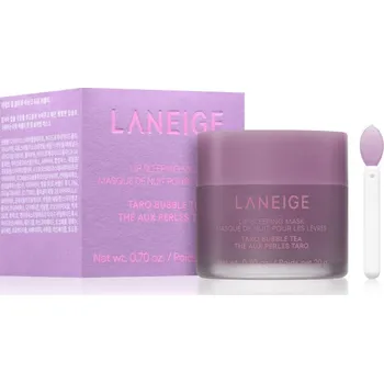 Péče o oční okolí LANEIGE Lip Sleeping Mask noční regenerační maska na rty odstín Taro Bubble Tea 20 g