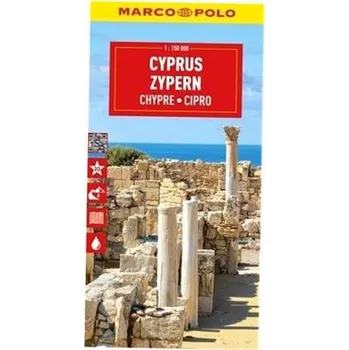 MARCO POLO Reisekarte Zypern 1:150.000. 1:150'000 Kypr - turistická mapa MARCO POLO 1:150 000. Kolektiv autorů