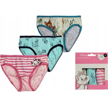 Dívčí kalhotky Disney Classics bavlna 3 kusy, velikost 5/6 let