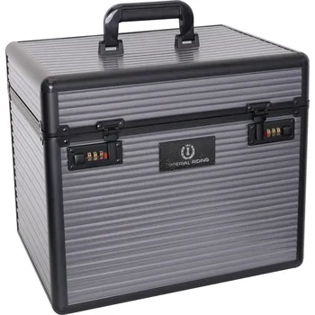 Pro koně Imperial Riding Box na čištění Shiny Imperial Riding, velký, classic dark grey