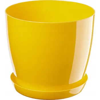 Květináč Žlutý plast Květináč Kadax 13 cm x 16 x 14,5 cm