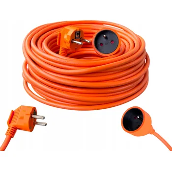 Napájecí kabel PRODLUŽOVACÍ KABEL ZAHRADNÍ STAVEBNÍ 3x2,5 PRO SEKAČKU SILNÝ černý 30M