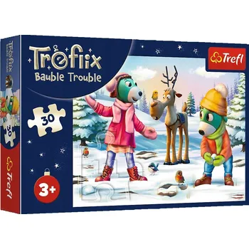 Puzzle Puzzle Trefl 30 dílků Vánoční čas s Treflíky